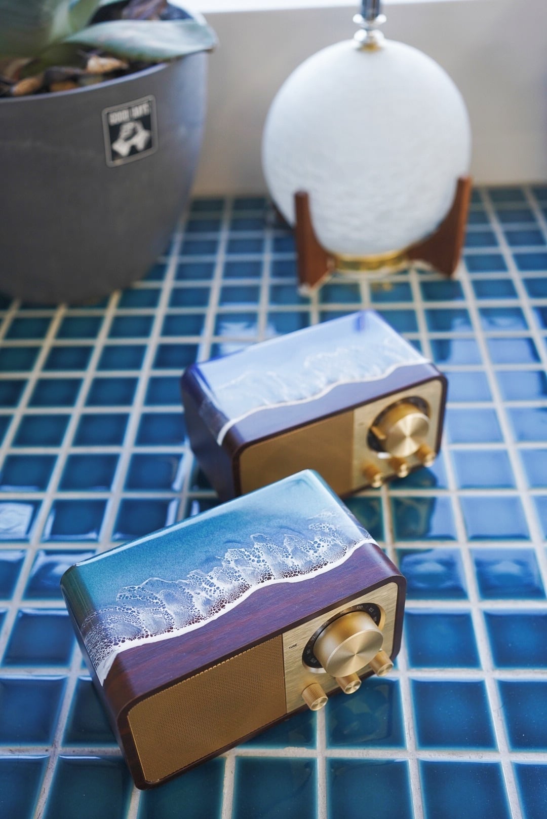 ALOHA GLASS 4boost Bluetooth speaker 木目 Wood Bluetooth speaker(wavy) | ALOHA GLASS