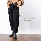\SALE/◆サイドダメージ ワイドテーパードパンツ◆ ng-10121