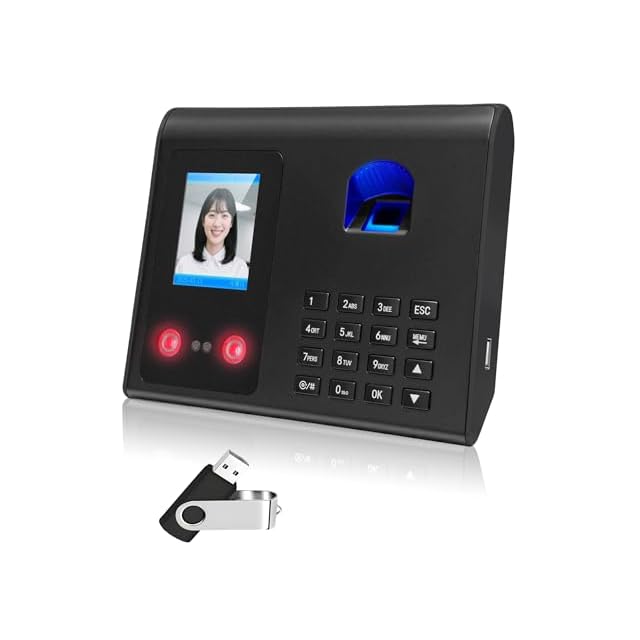 タイム カード 機械 指紋認識 顔認識 パスワード認証 8GB USB付き PHIZTO 顔認証・指紋認証 タイムレコーダー パスワード認証対応 勤務