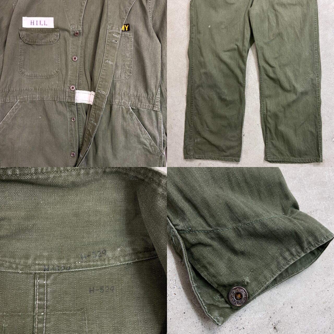 40年代 米軍実品 U.S.ARMY XX Corps HBT オールインワン 月桂樹ボタン
