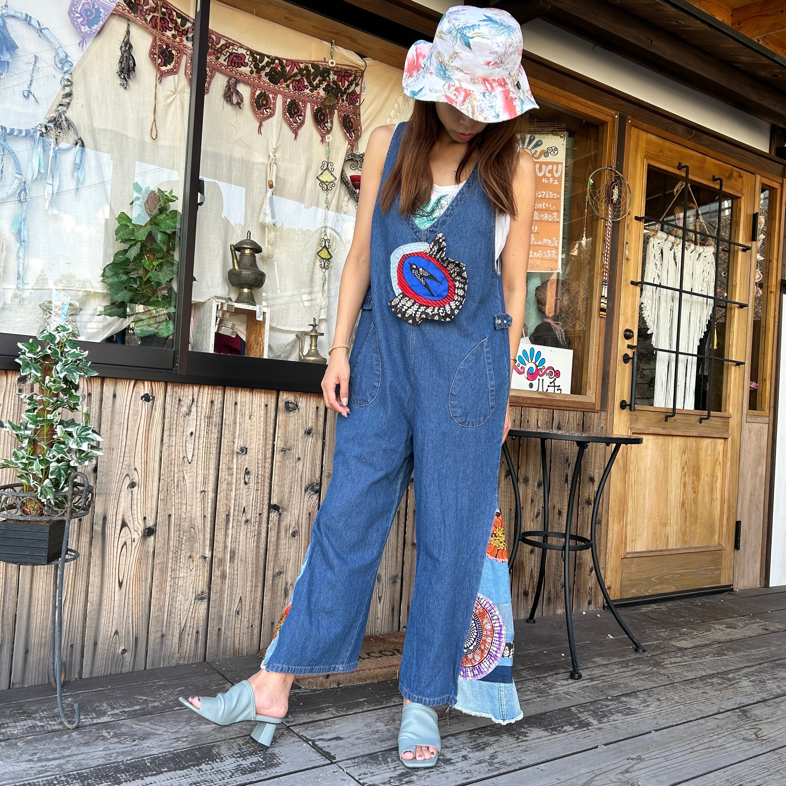 アフリカンリメイクサロペット | アジアン雑貨ルチュ