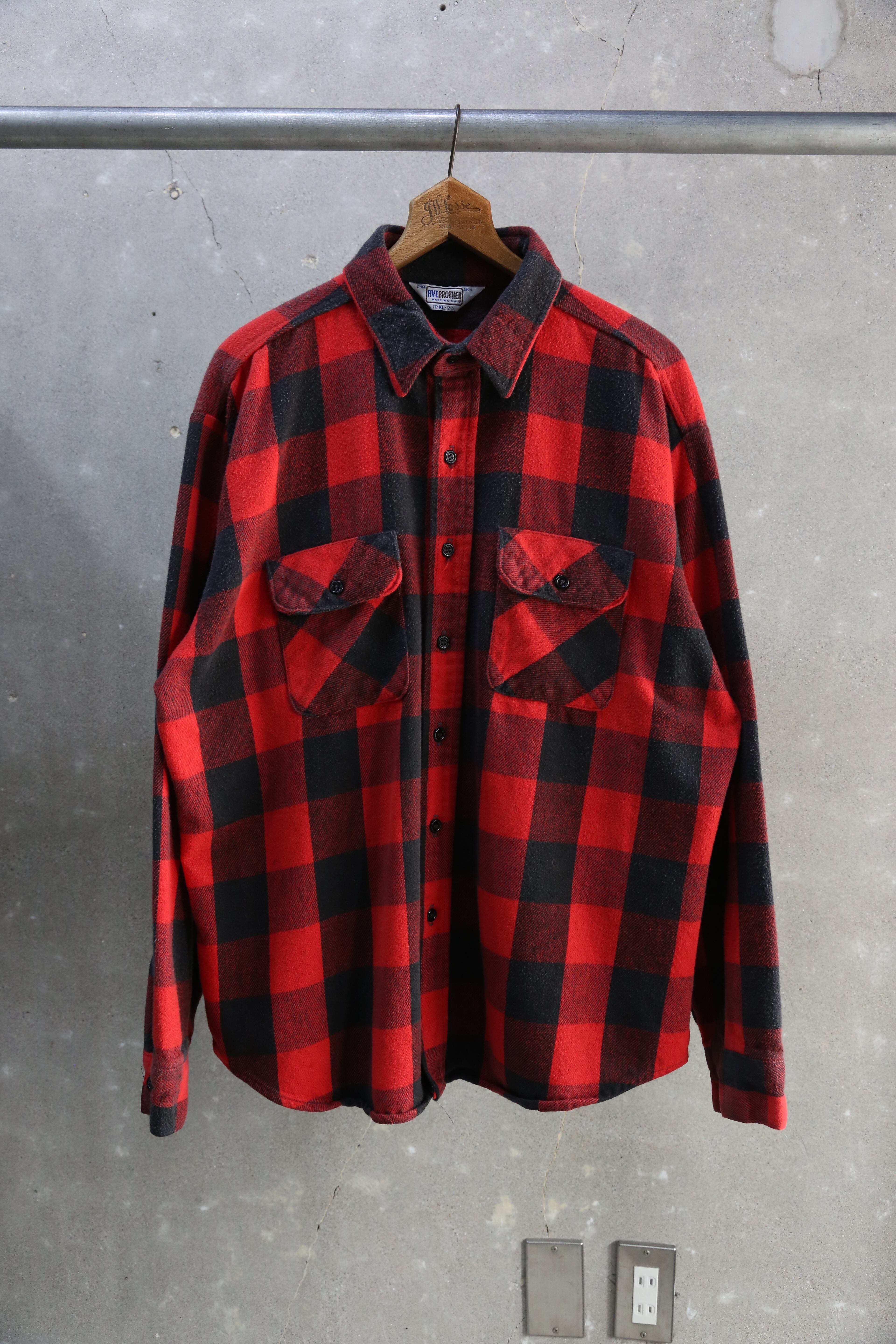 USA製 80s FIVE BROTHER L 90s ネルシャツ 90's brother five | Shirt