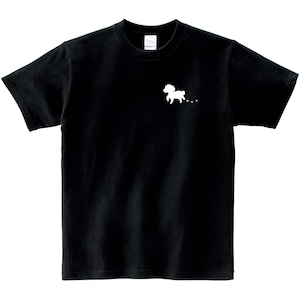 トイプードル シルエット デザイン ワンポイントTシャツ dog66 犬 トイプー 好き 服 イラスト