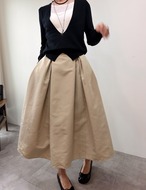 【新作5％OFF・3日間】Double Pleats Balloon Skirt_2colors