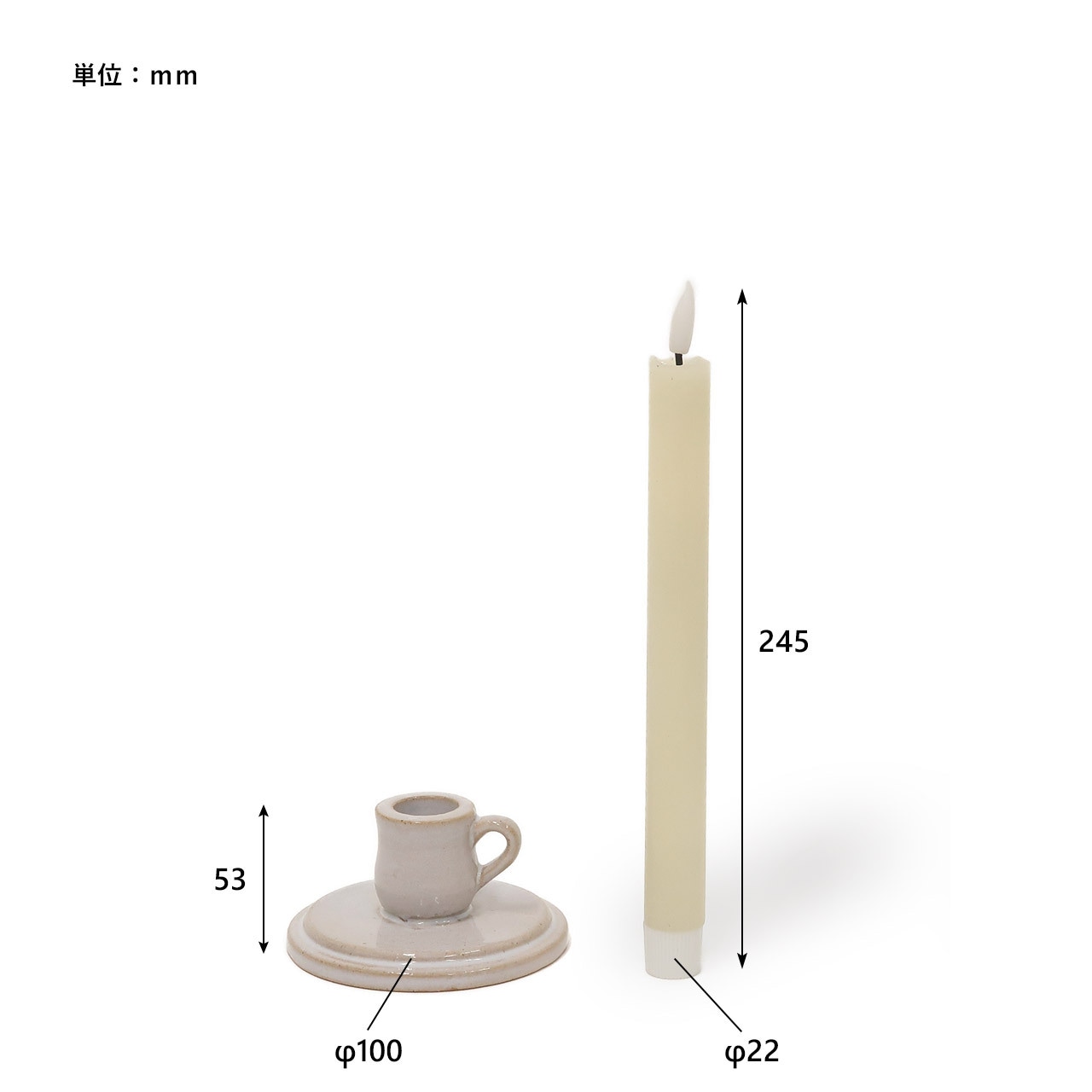 【在庫限り】LED Candle stand set(S)