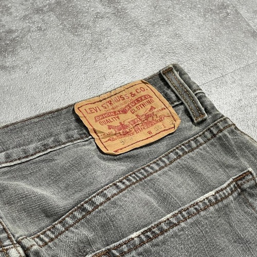 【W36 L32】 usa levi's 先染ブラック リーバイス 559 詳細写真2
