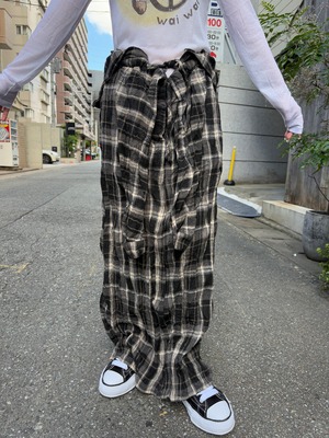 【25AW】OPEN YY オープン ワイワイ / CRINKLED SHIRT MAXI SKIRT / マキシスカート