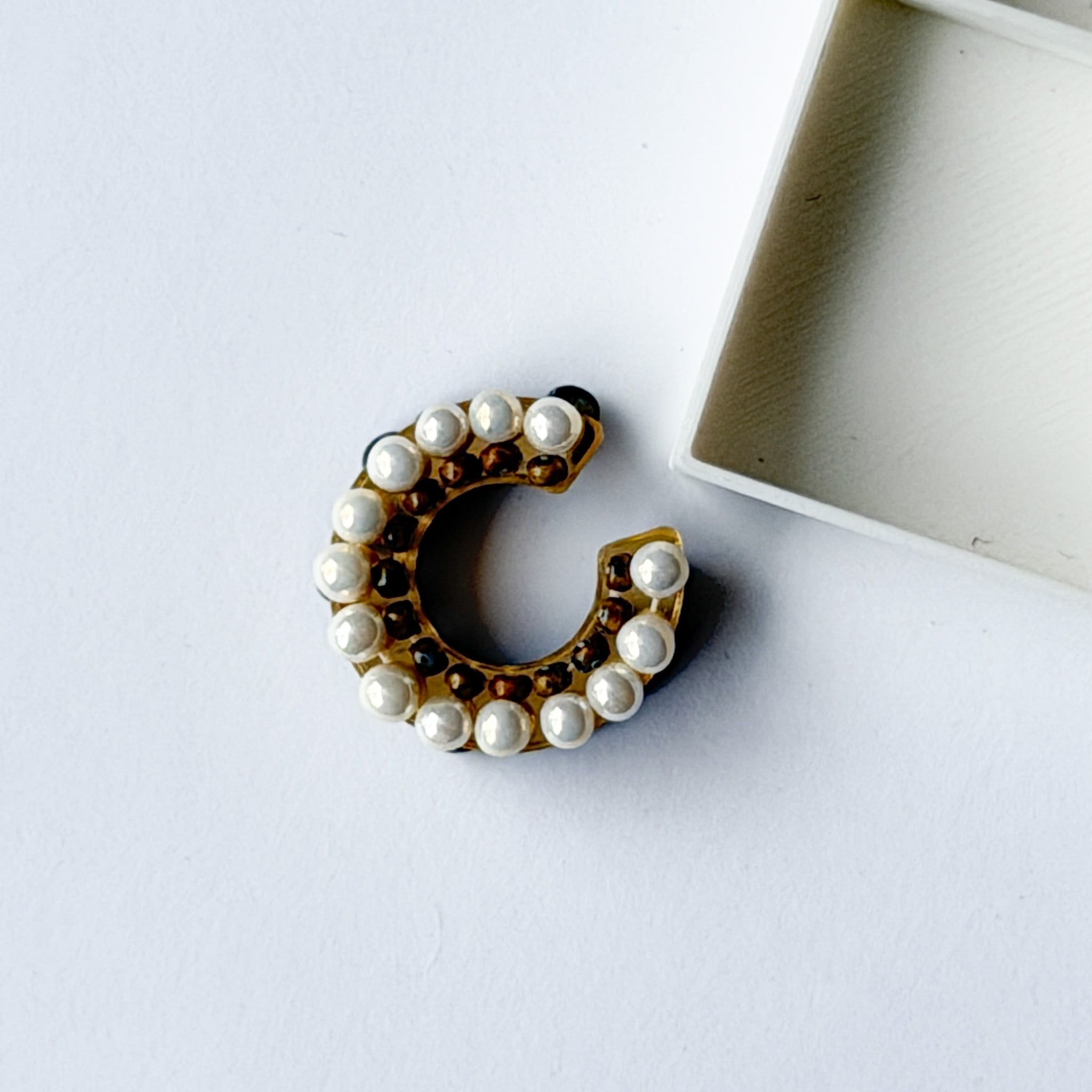 puzzle ring ear cuff 'bicolor' [14]