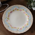 【美品】英国アンティーク TUSCAN パステルブルー フラワー プレート単品 thumbnail 2