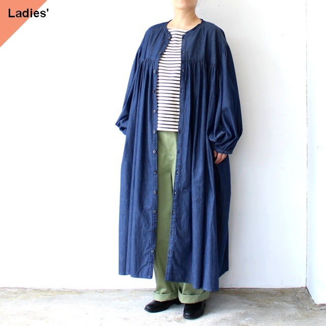 HARVESTY デニムボヘミアンローブ 4oz DENIM BOHEMIAN ROBE