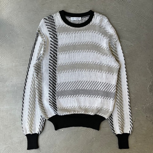 LANVIN / Designed pattern knitted sweater