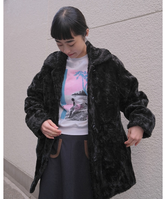 【送料無料】Vegan fur coat