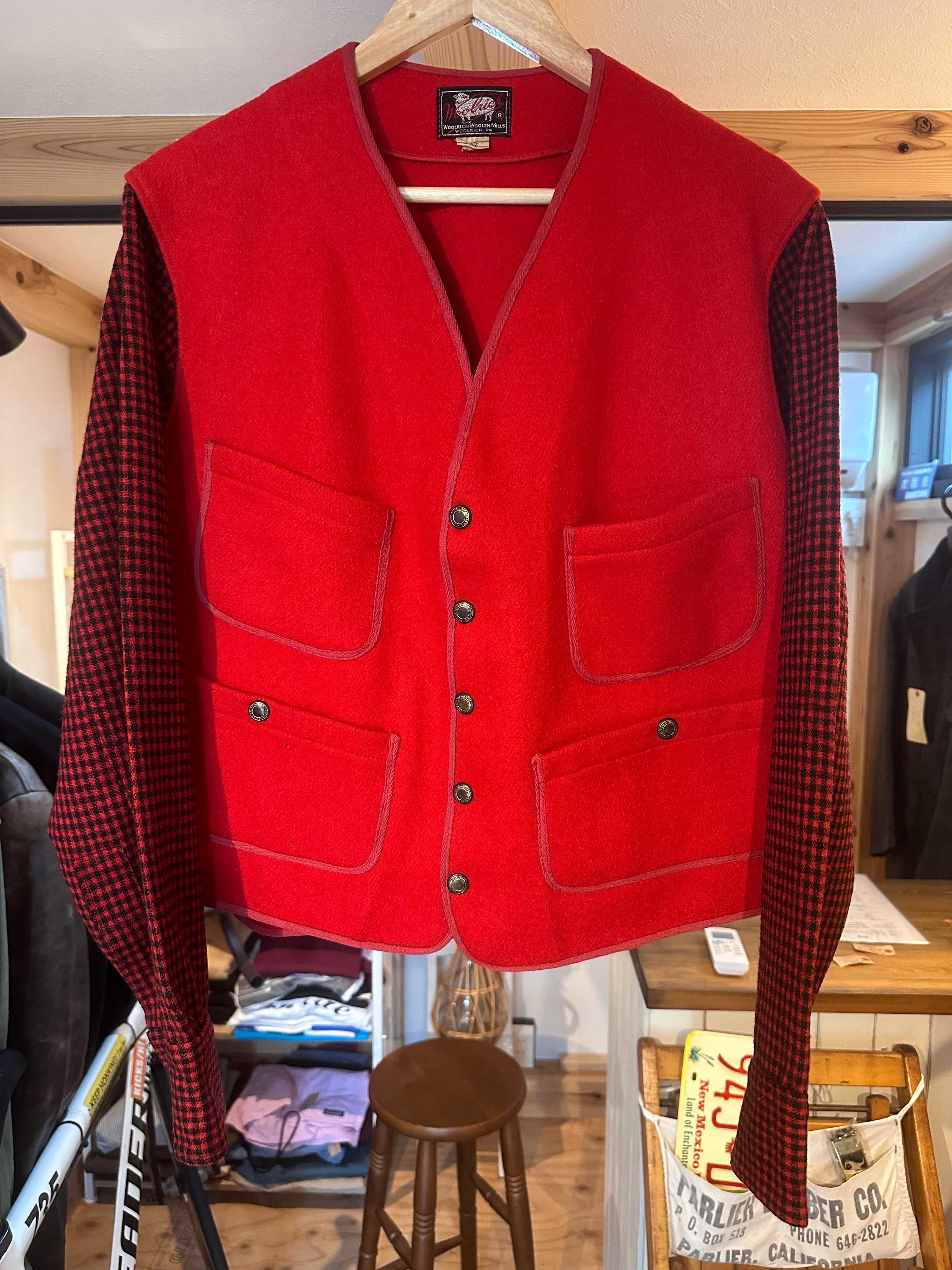 50's WOOLRICHI Hunting jacket ベスト 50's WOOLRICHI Hunting jacket ベスト 50s WOOLRICH Wool