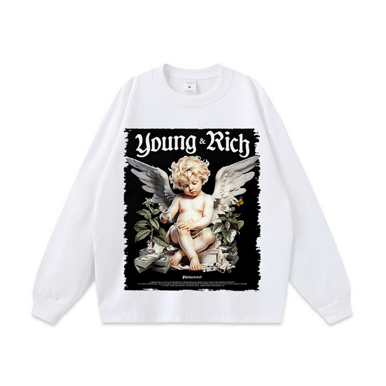 VINTAGE ストリート 天使赤ちゃん Tシャツ T875