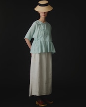 【suie】Fine ramie obi blouse/エアリーラミー帯トップス
