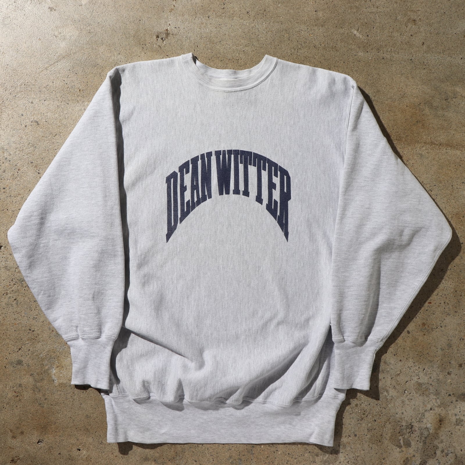 美品 90s 2XL 染み込み ハーフラバー リバースウィーブ グレー 