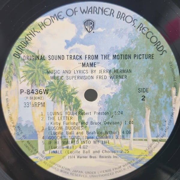 Lucille Ball, Jerry Herman / Original Soundtrack From The Motion Picture Mame [P-8436 W ] - 画像4
