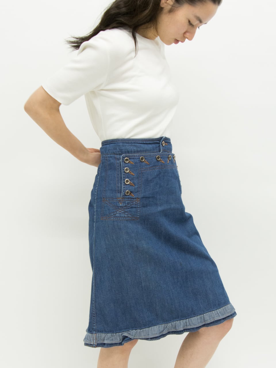 trico COMME des GARCONS】 Made in Japan design denim skirt（トリコ ...