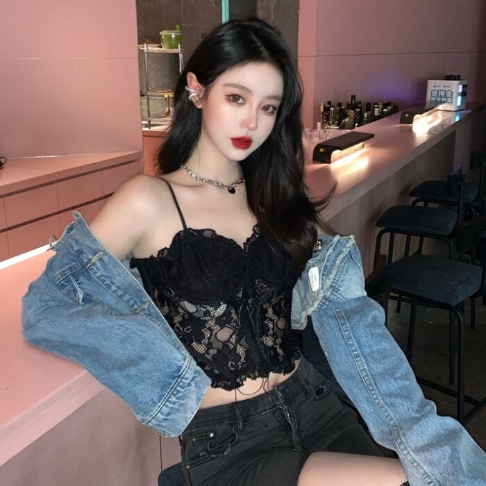 スプリングレースパンツ スタイルショートジャケット レディース 春物 ドラファッションホール62724475384