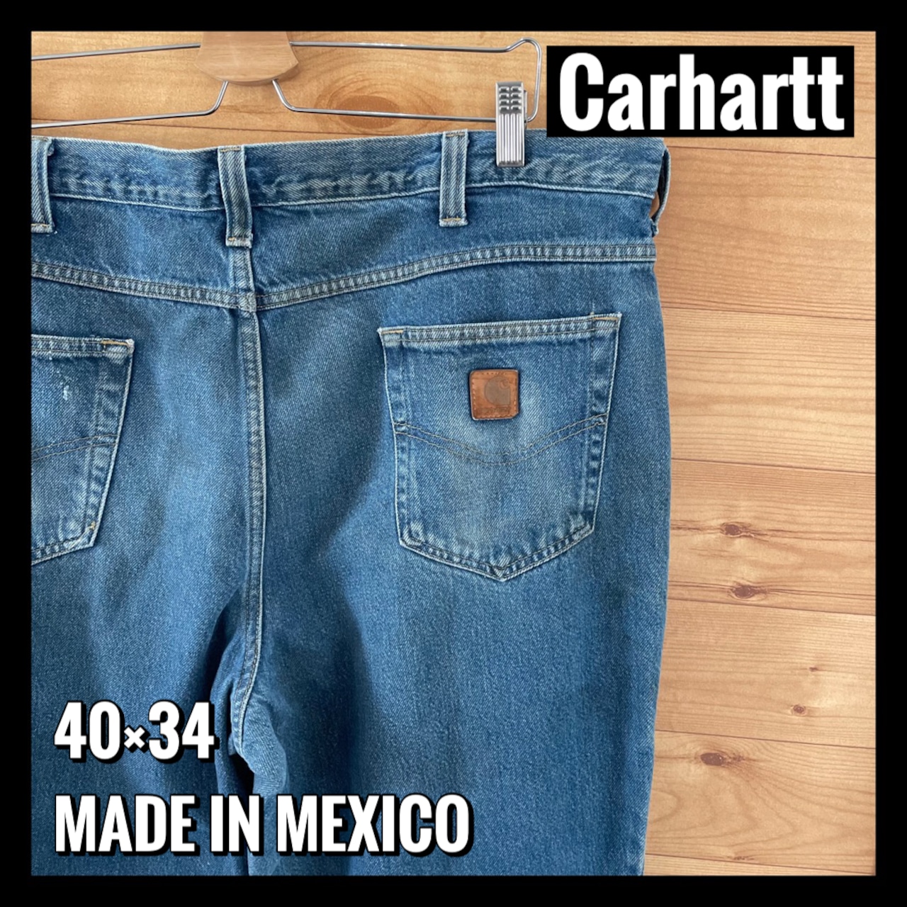 【Carhartt】デニム ジーンズ カーハート W40 L 32 ビッグサイズ ジーパン US古着