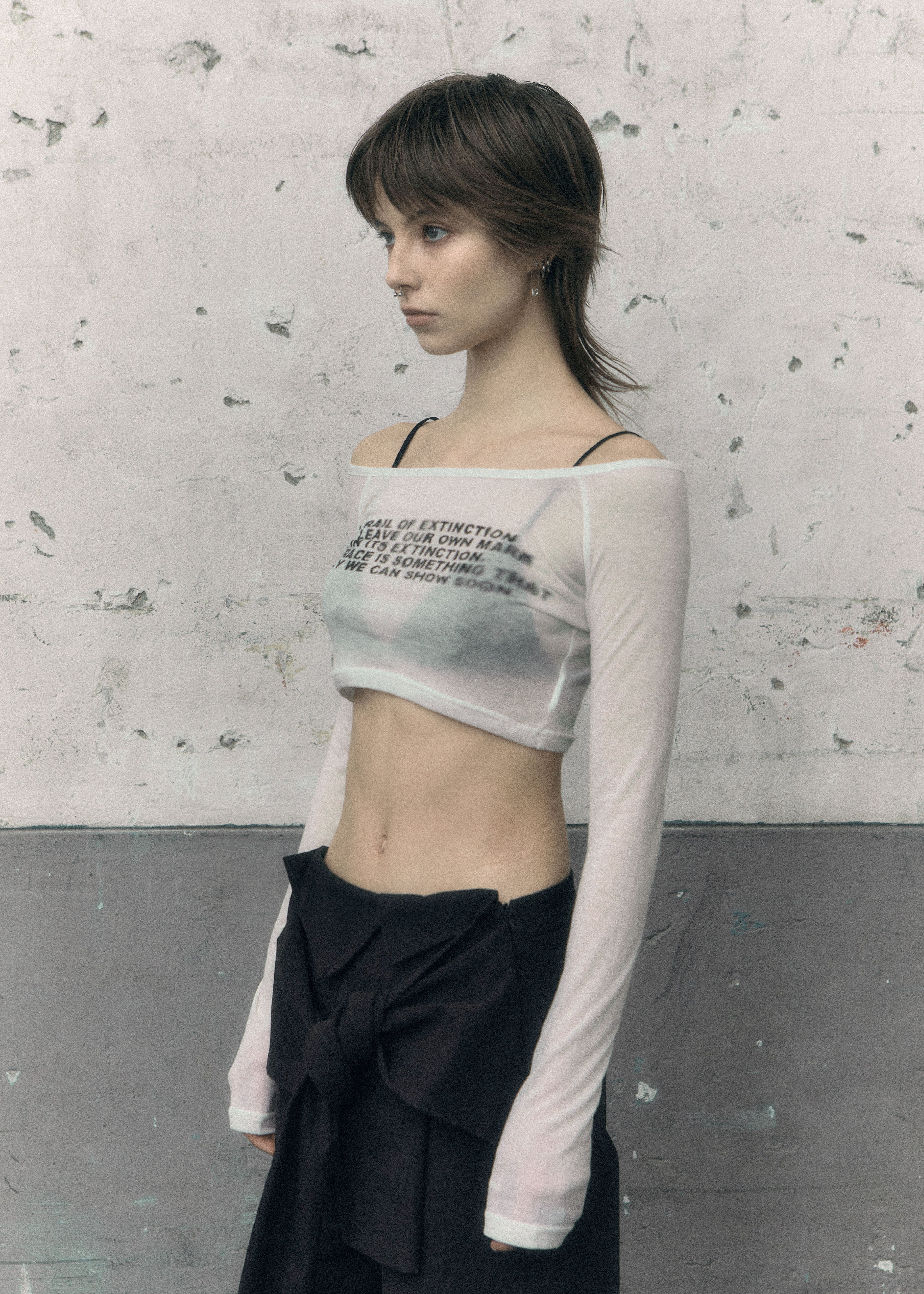 BOHEMIAN SEOUL][CROP VER] 'TRAIL OF EXTINCTION' PRINTED LONG