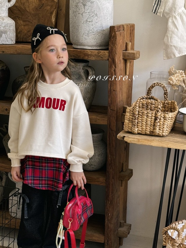 [送料無料][即納M/L]≪POISSON≫amour man to man ivory