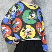 mickey pattern reversible sweat