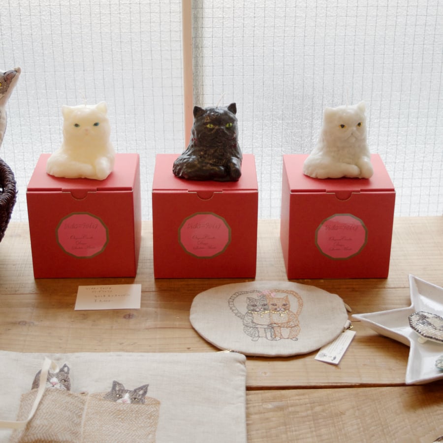 VIDA FELIZ CANDLE ヴィーダ フェリス キャンドル ② Vida=Feliz(ヴィーダフェリス)別注 猫型キャンドル | moncoeur