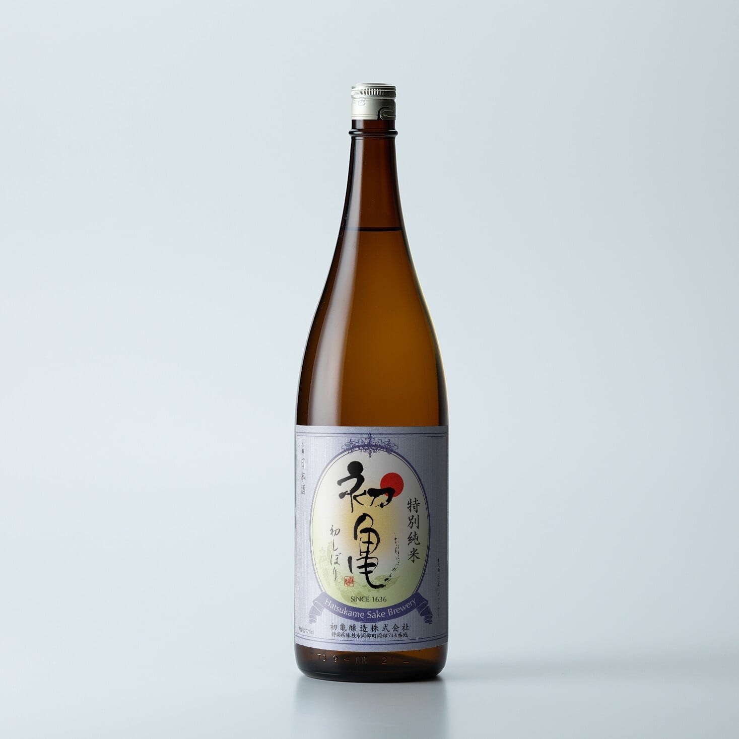 【限定品・11月】初亀 特別純米 初しぼり 生 1.8L