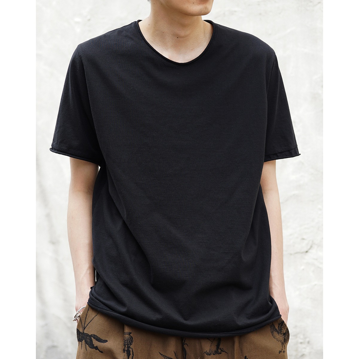 blackmerle] (ブラックマール) 261-I02-627BK base tee (black 