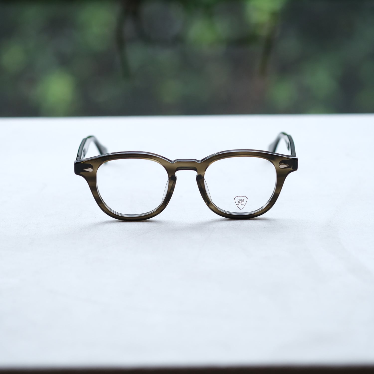 JULIUS TART OPTICAL】AR 48□22 - Olive Green Sasa (LARGE JULIUS TART OPTICAL】AR 48□22 - Olive Green Sasa (LARGE