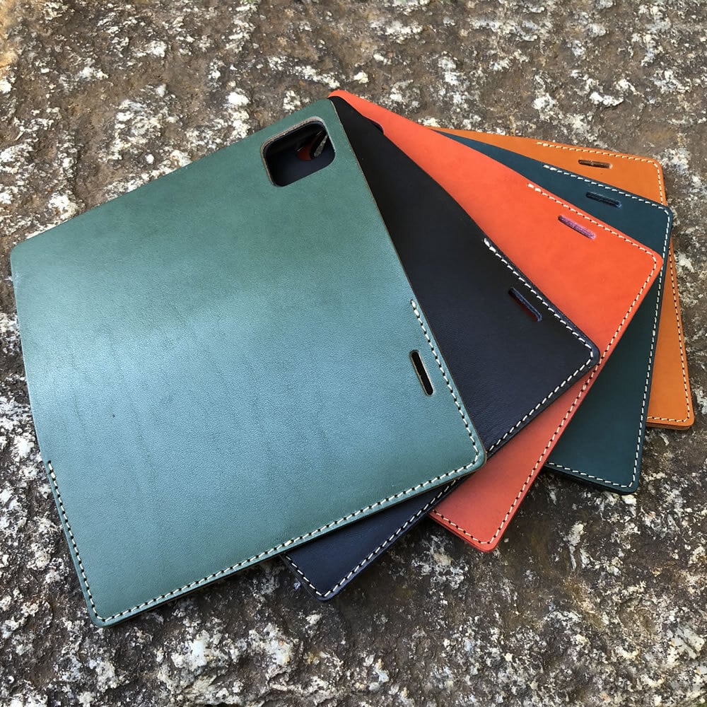iPhoneケース各種対応 手帳型 6カラー ステア オイルスムース ヌメ革