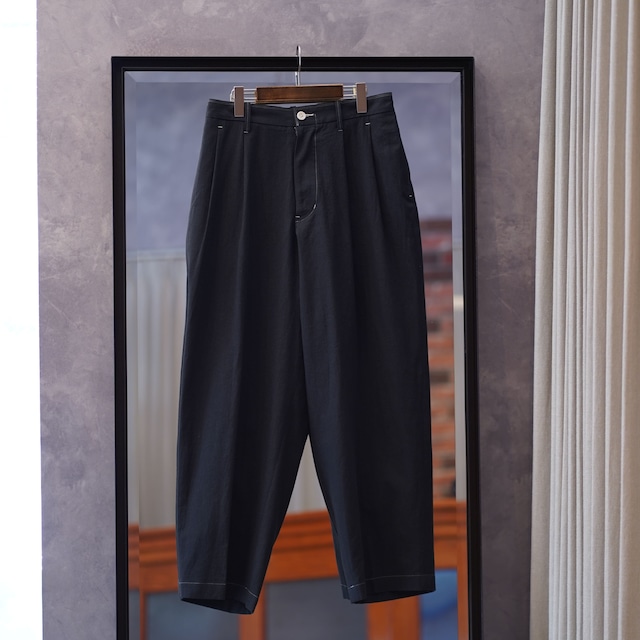 Gorsch the merry coachman(ゴーシュザメリーコーチマン) "Two Out-tack Flowing Trousers" -Ramp Black-