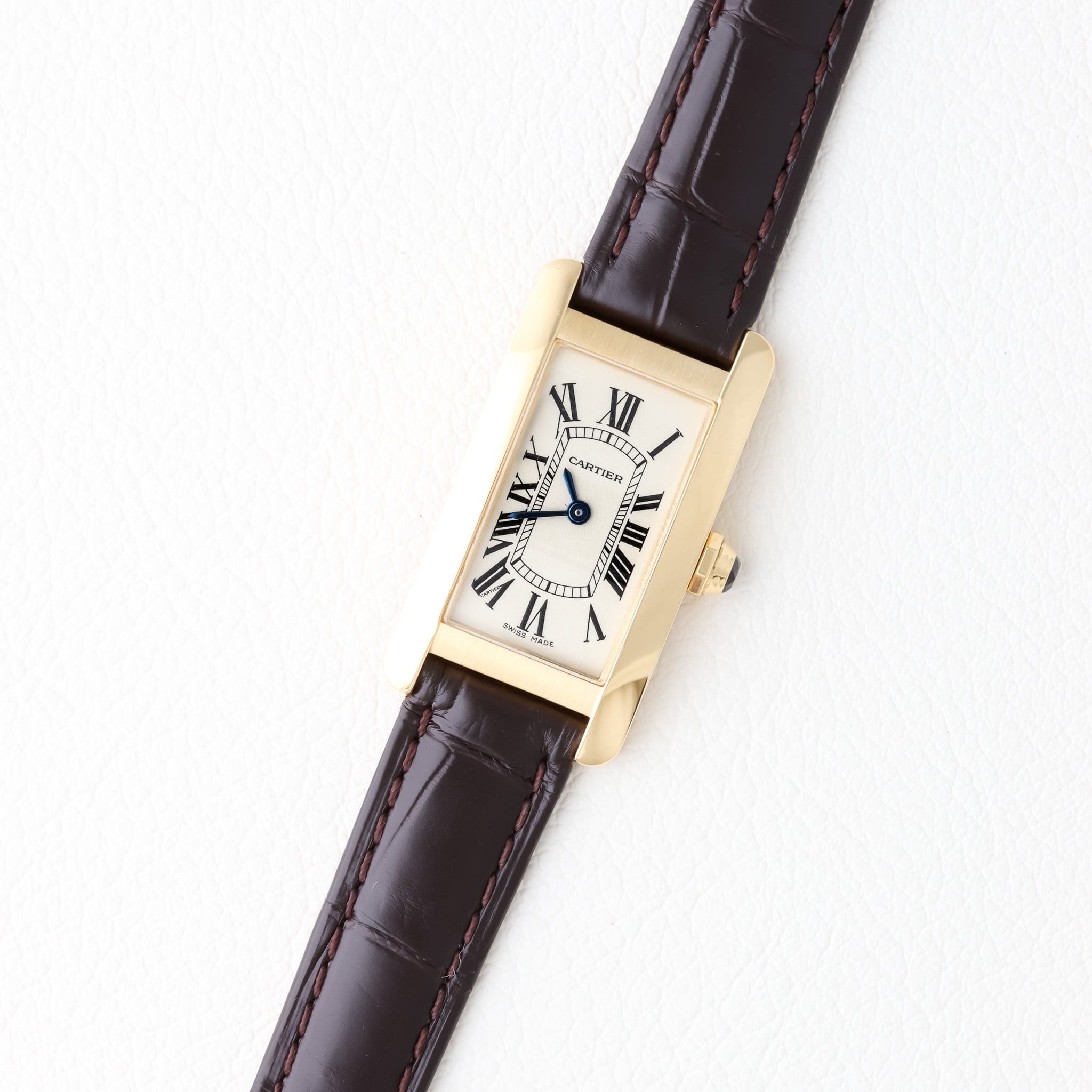 カルティエ タンクアメリカン SM ゴールド 純正ベルト | Ante Official