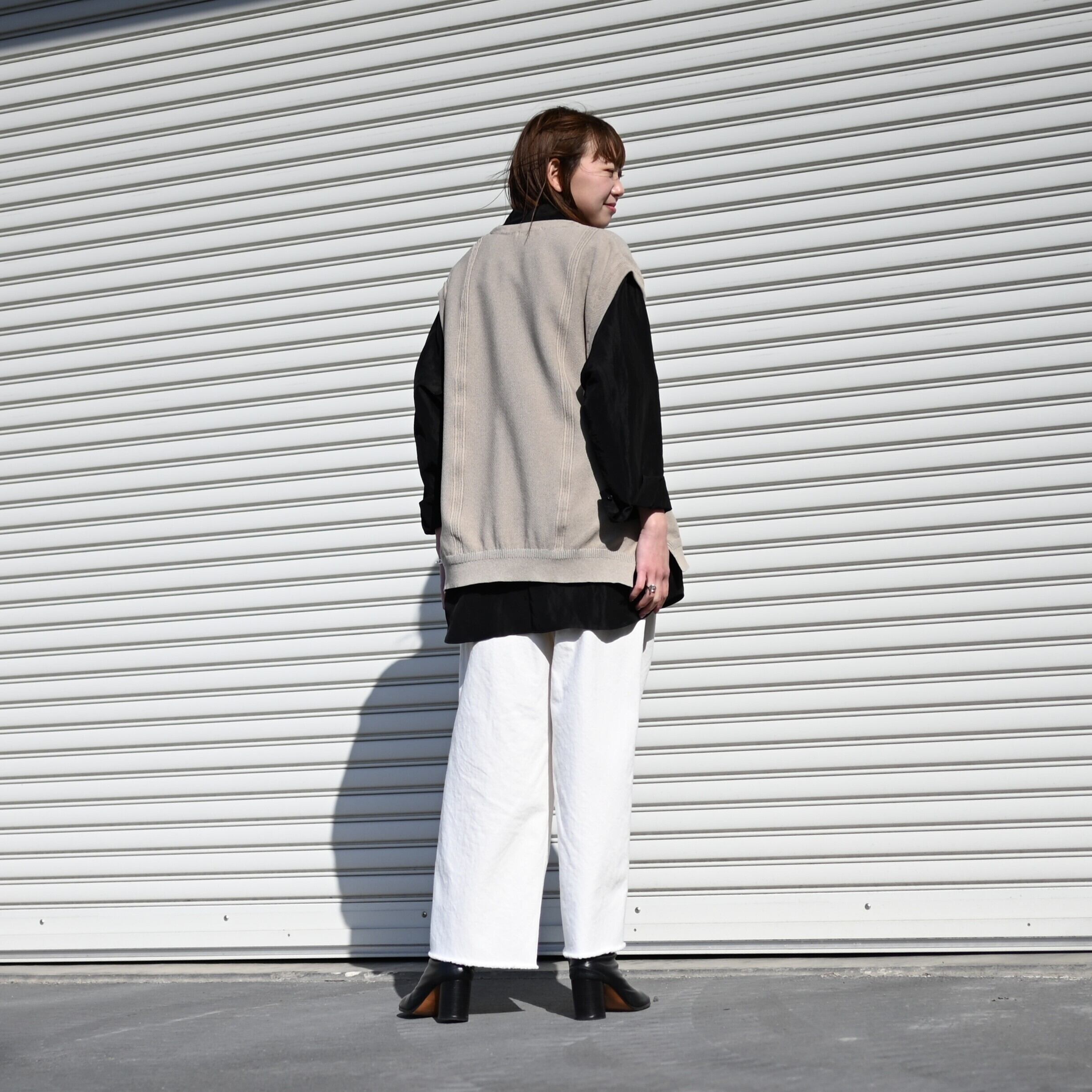 SAYATOMO / 2-Tack Cutoff Wide Denim Pants | GANKO