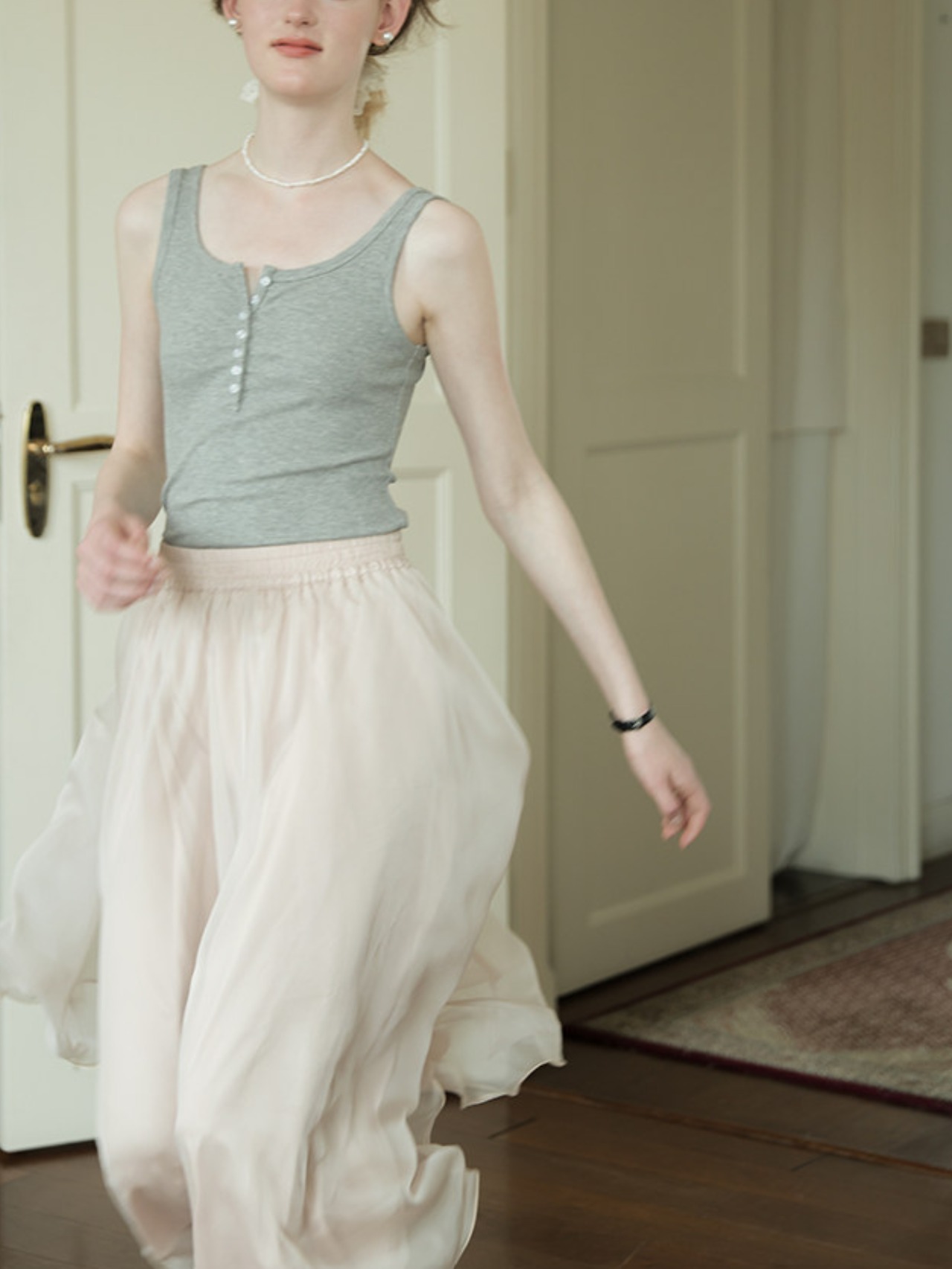 Odette Sheer Layered Skirt F0702