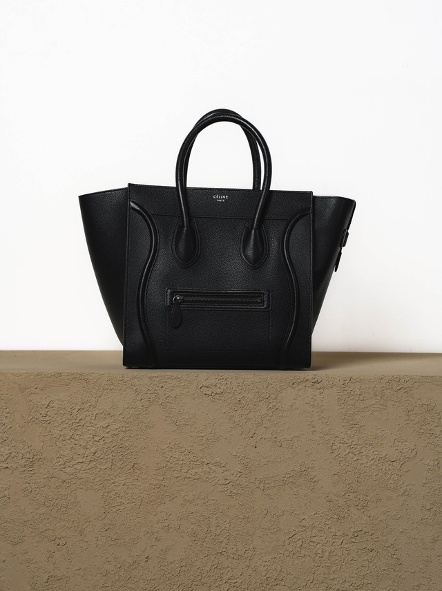 CELINE セリーヌ ラゲージ ミニ ブラック ハンドバッグ