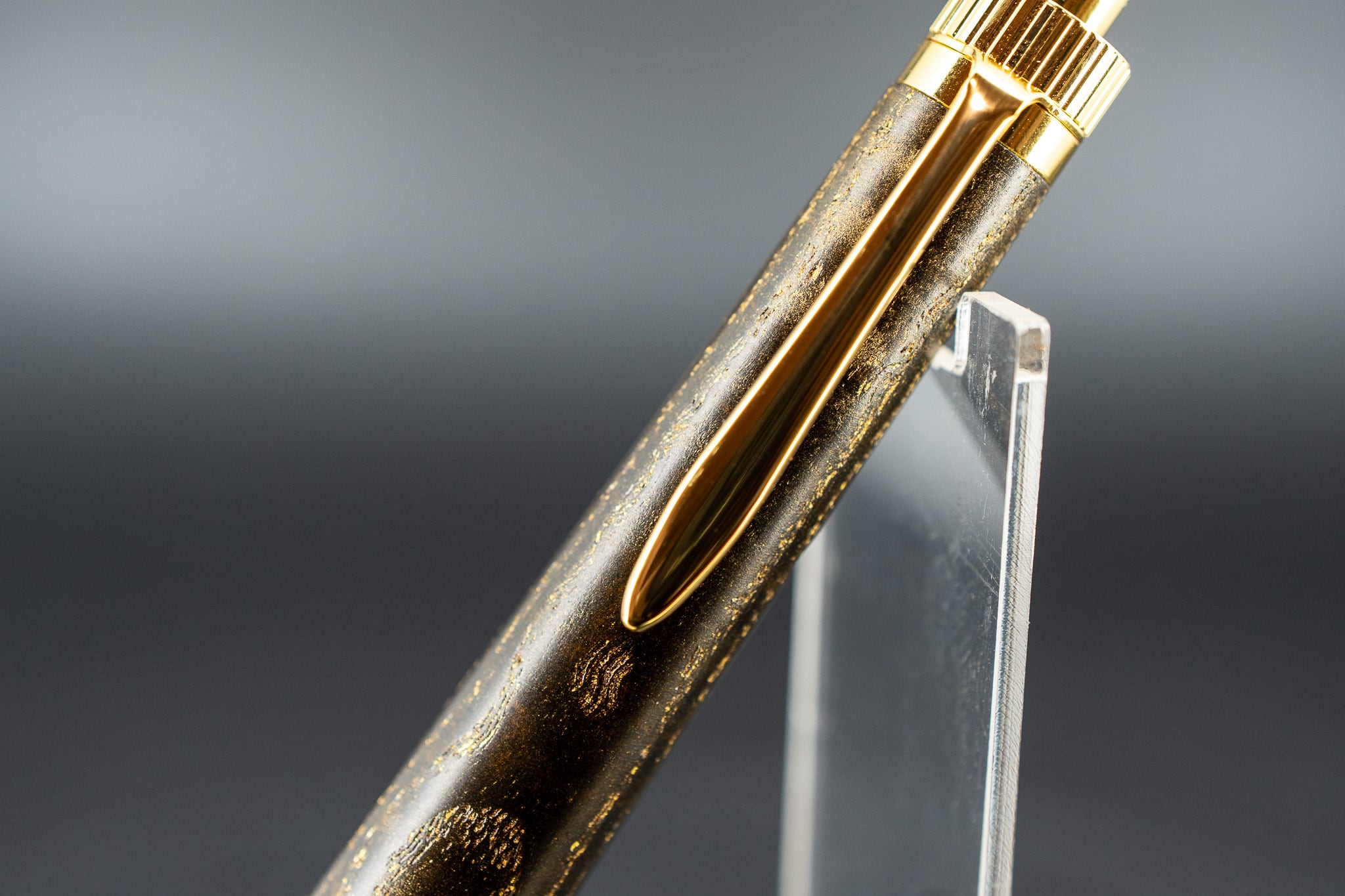 ※【バット材の王様】 タモ 玉杢 国産拭き漆 gold BP