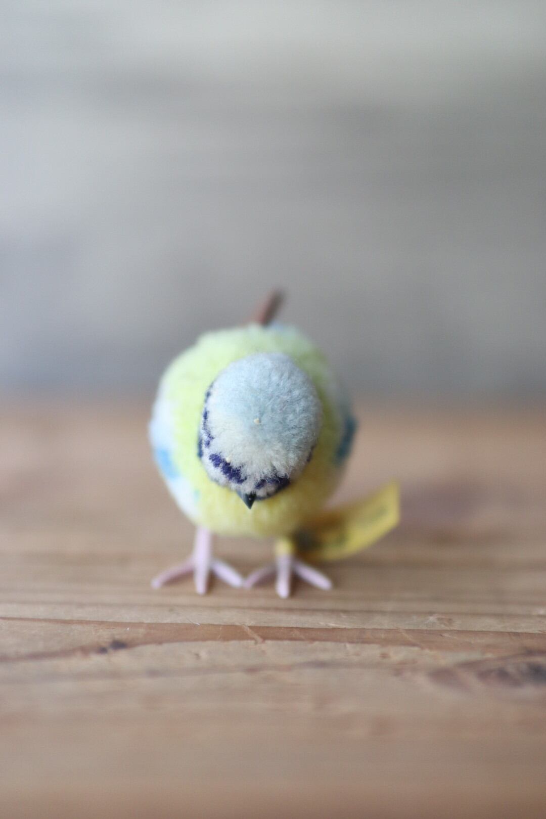 アンティーク シュタイフ ポンポンシリーズ ブルーの小鳥