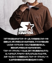 ◆STARTER ラメプリント スウェット ZIPブルゾン◆yn-770gts