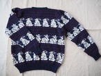 AMERICA 1980's Vintage crew wool knit