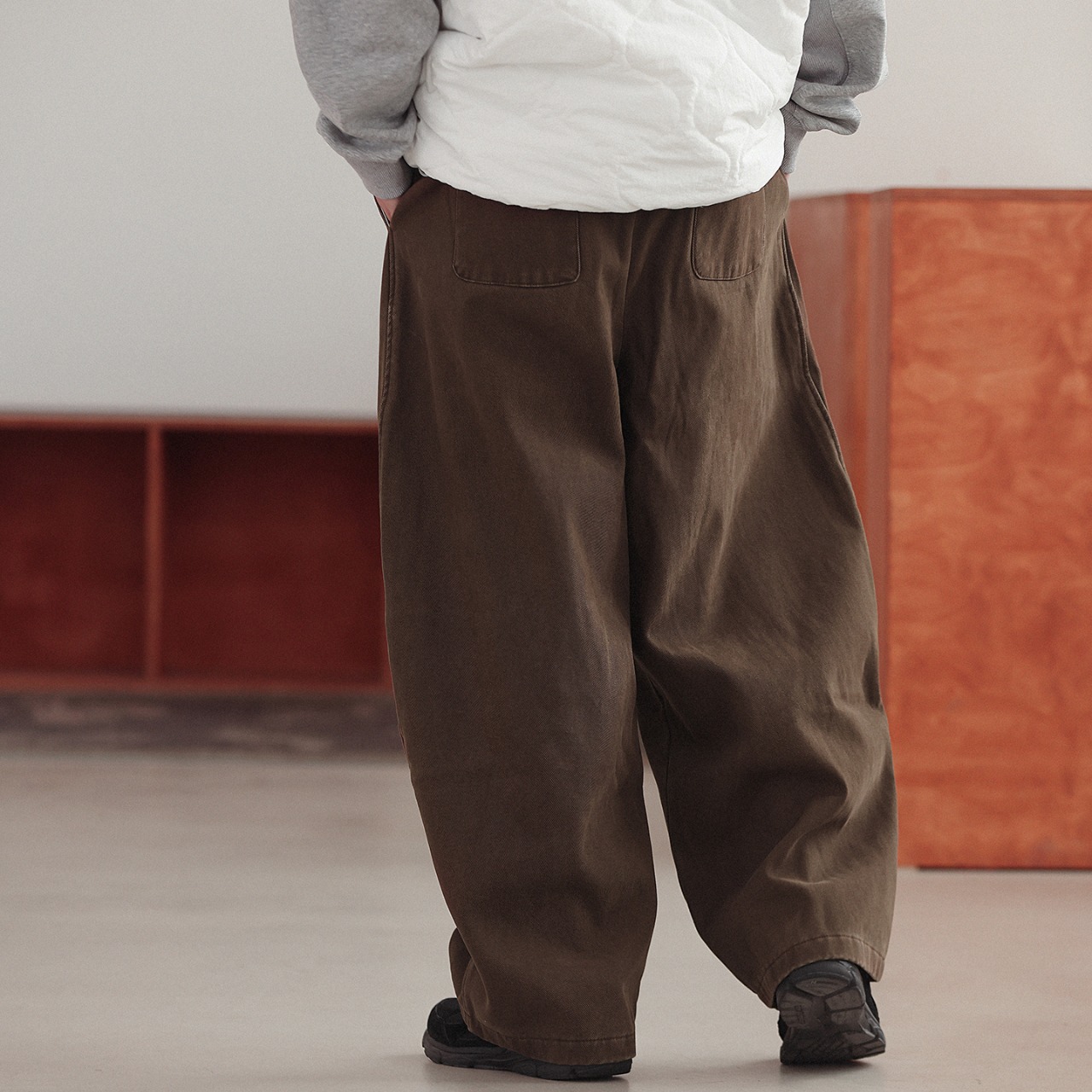 ヴィンテージ ペイズリースカーフワイドパンツ N3475 - 4