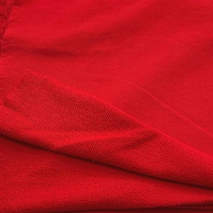 ★NY398◆2m◆綿100%裏毛ニット生地◆レッド