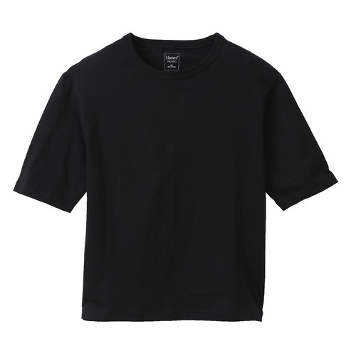 Hanes (ヘインズ)  ウィメンズ Elbow-length 【5分丈】 Ｔシャツ ブラック 19SS Hanes Undies ヘインズ(HW4-P201)