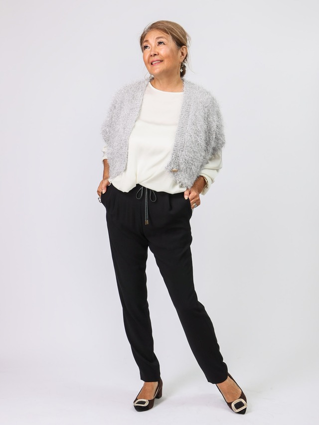 BRAHMIN(ファンシーヤーンニットボレロ）