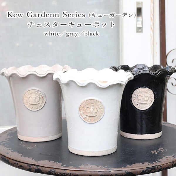 ガーデニング雑貨 陶器鉢 キューガーデン チェスターキューポット