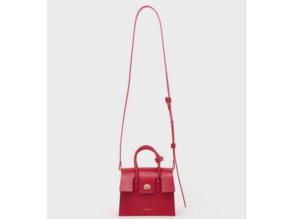 Hender scheme “ essence hand bag wide “ red | Lapel online store