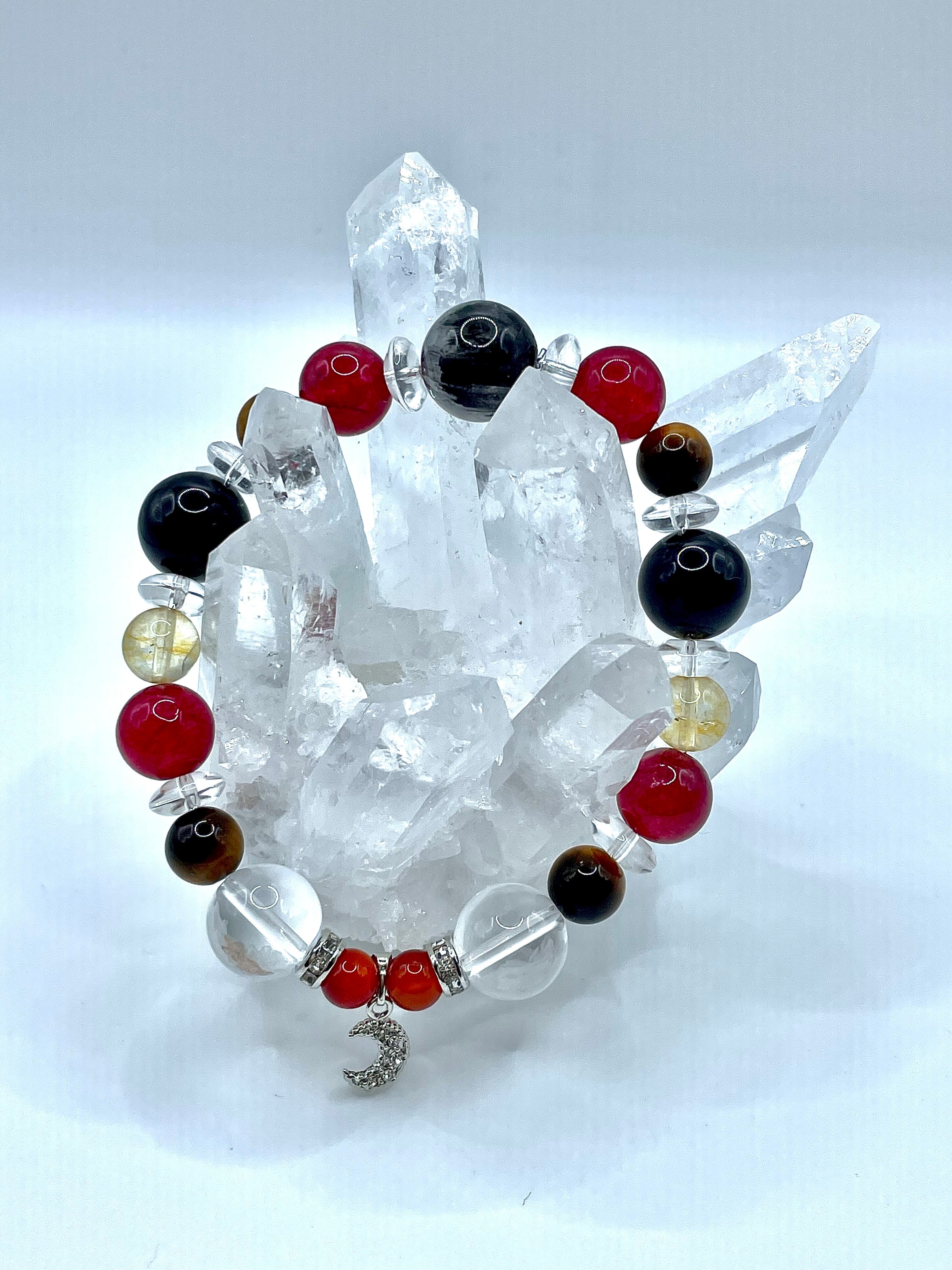 【波動入り】 仕事・勝負運UP 天然石パワーストーンブレスレット "勝利の女神ブレス"