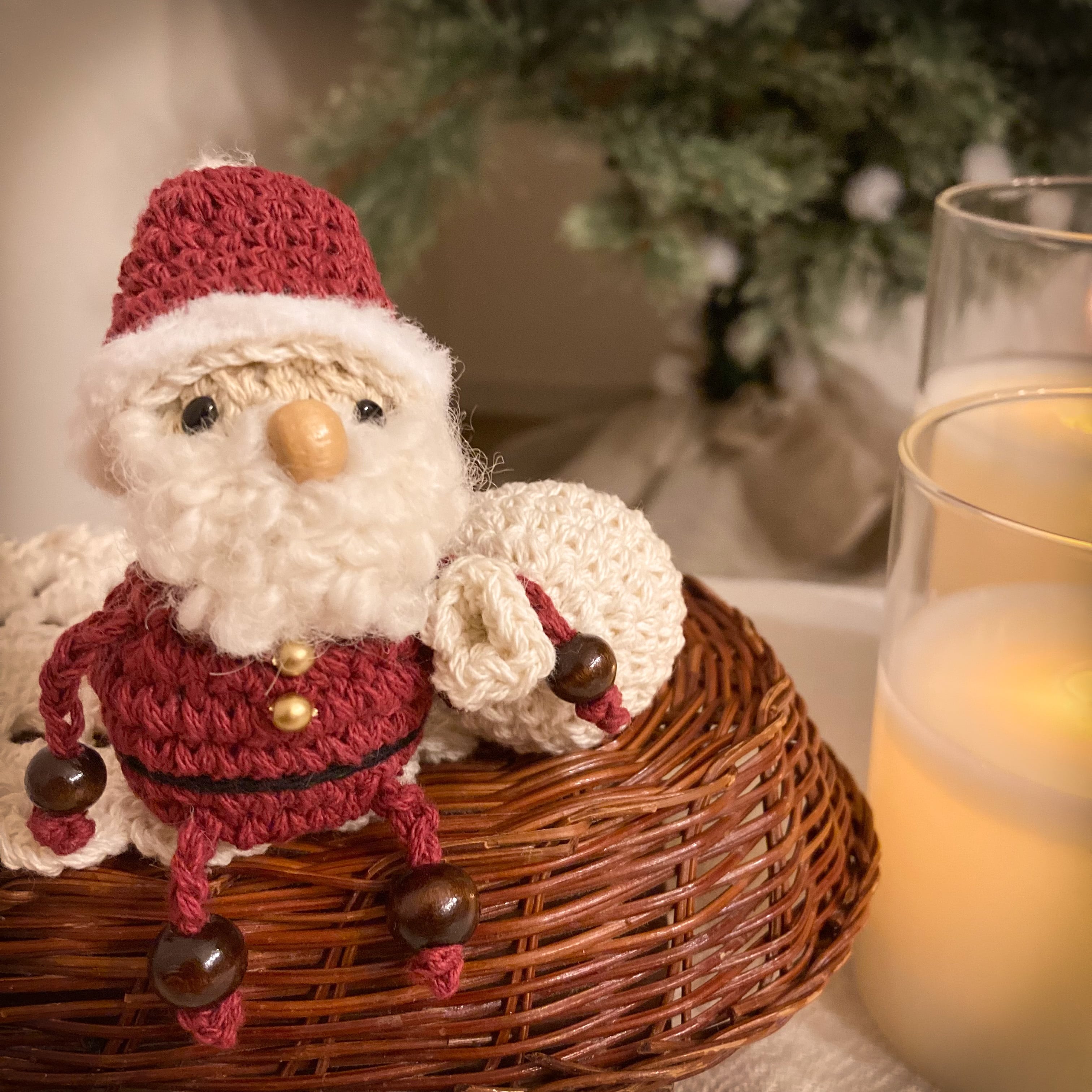 カゴ入り♡サンタくまちゃん