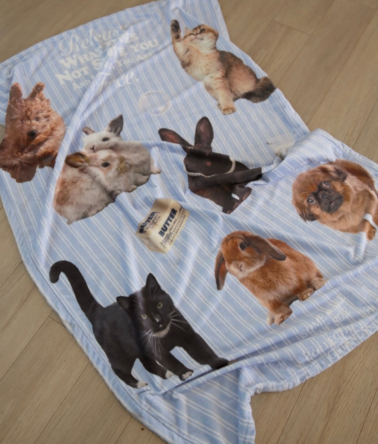 menew blanket 2colors 100*150 / メニュウ ブランケット y2k ラビット